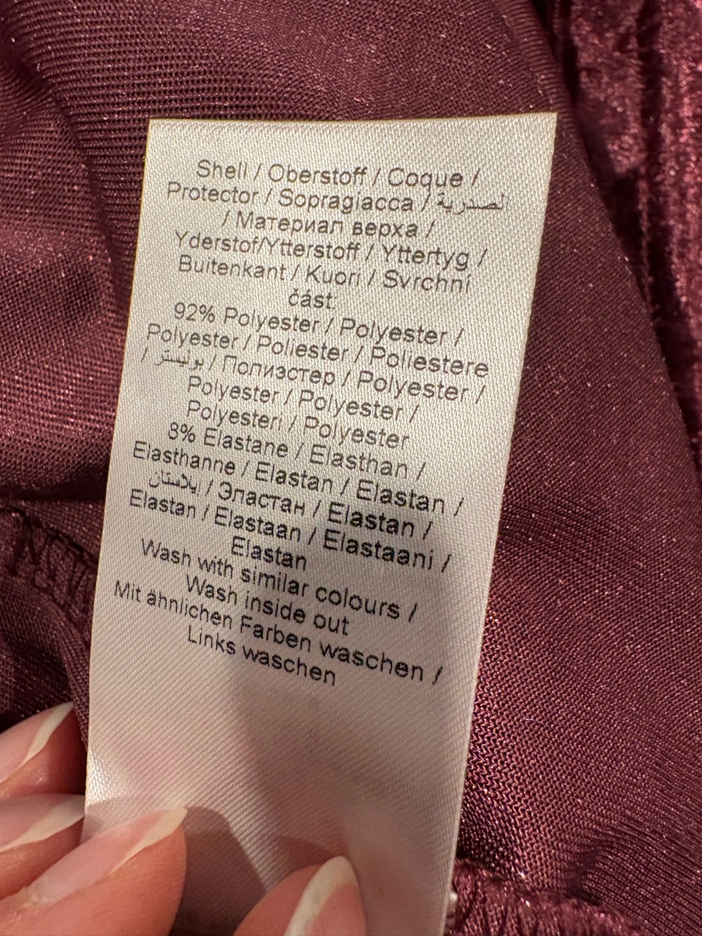 b.young Burgundy Crushed Velvet Midi Dress S 90s Y2K Holiday Party - Picture 8 of 8